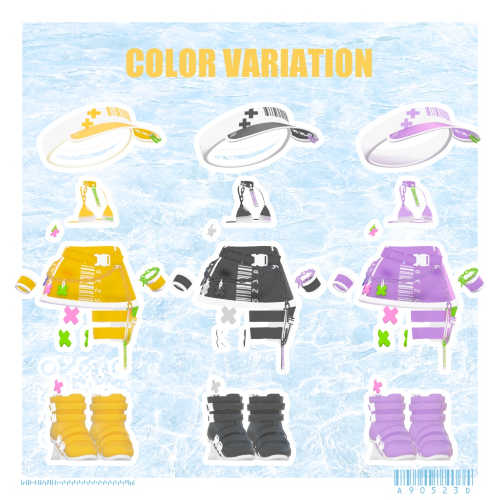 【VRC向け】SKELETONMIZUGI【まめひなた対応】