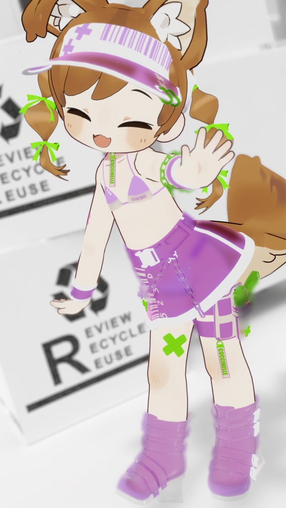 【VRC向け】SKELETONMIZUGI【まめひなた対応】