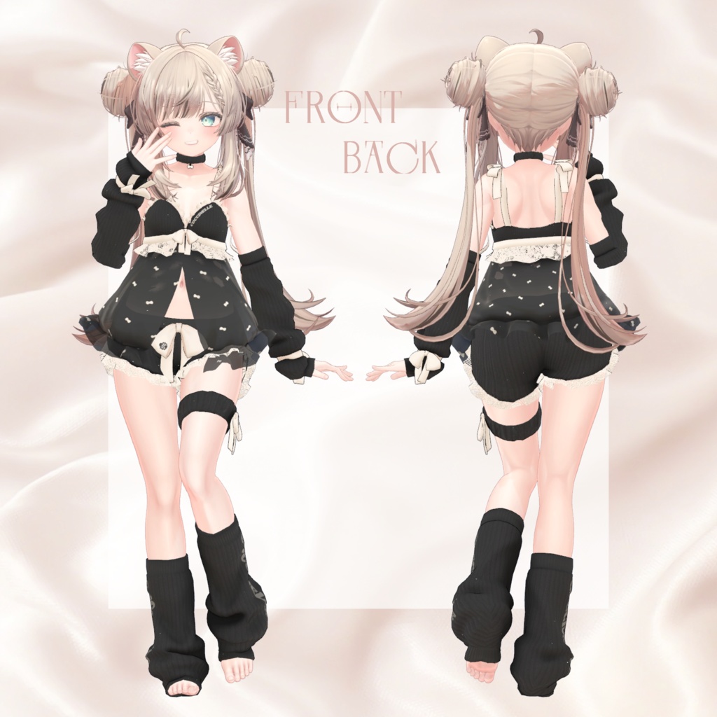 【VRC向け】Fluffy Negligee【4アバター対応】