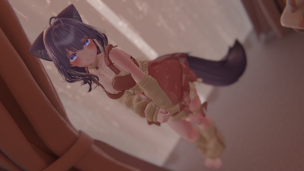 【VRC向け】Fluffy Negligee【4アバター対応】