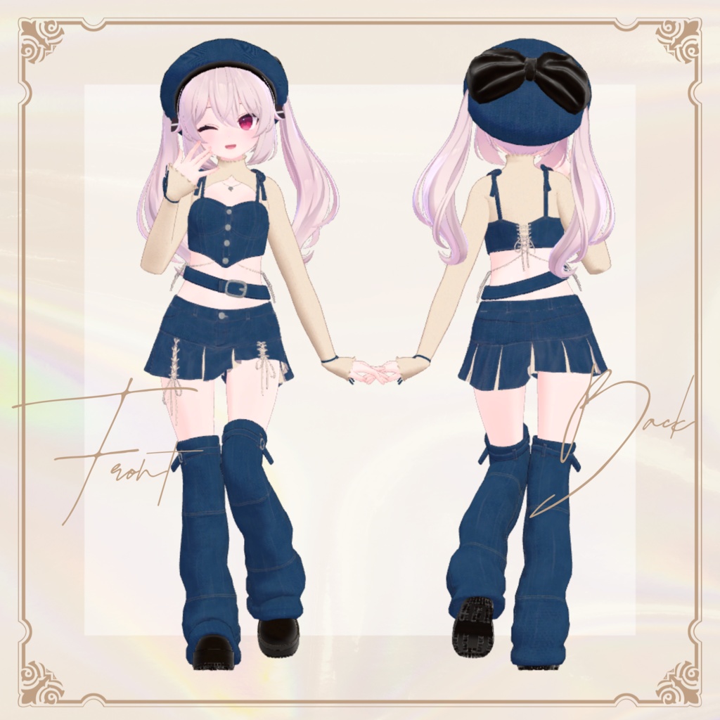 【VRC向け】Denim×Knit【7アバター対応】