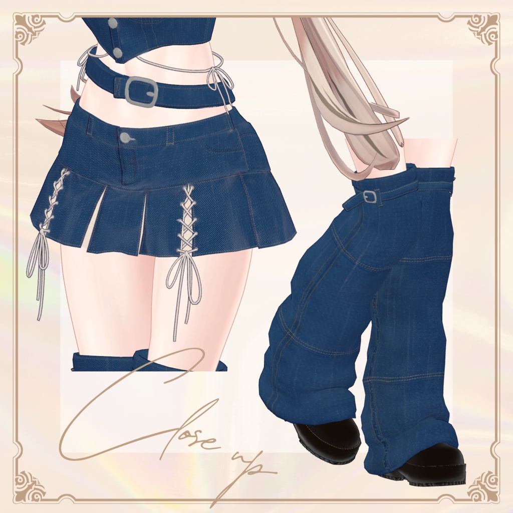 【VRC向け】Denim×Knit【7アバター対応】