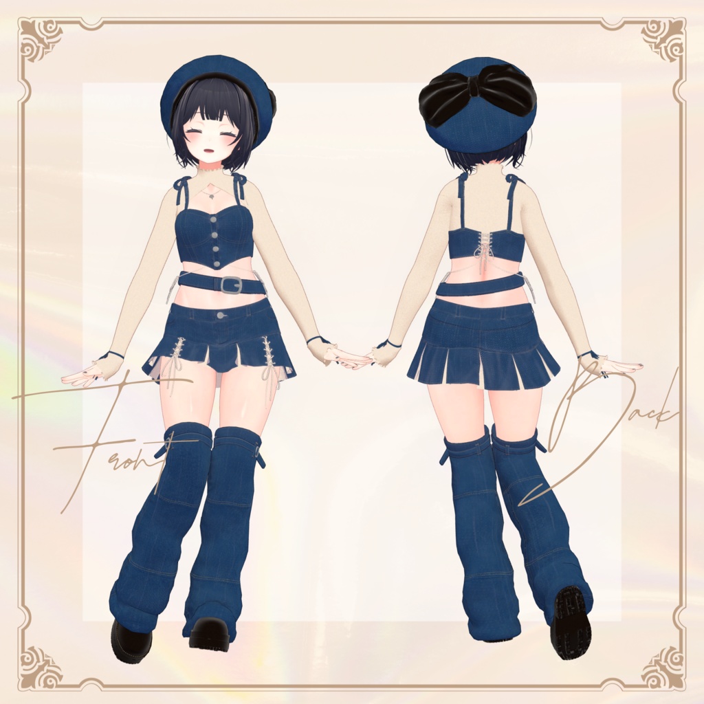 【VRC向け】Denim×Knit【7アバター対応】