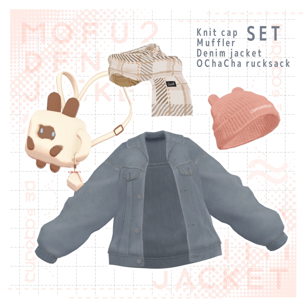 【VRC向け】MOF2 Denim Jacket【7アバター対応】