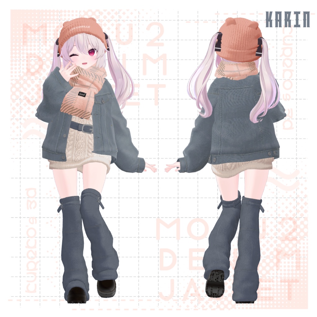 【VRC向け】MOF2 Denim Jacket【7アバター対応】