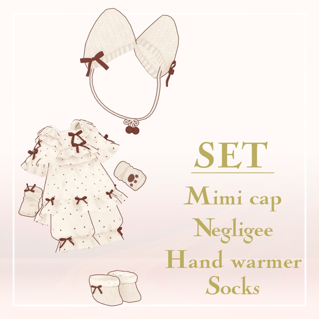 【VRC向け】Nemu Negligee【3アバター対応】