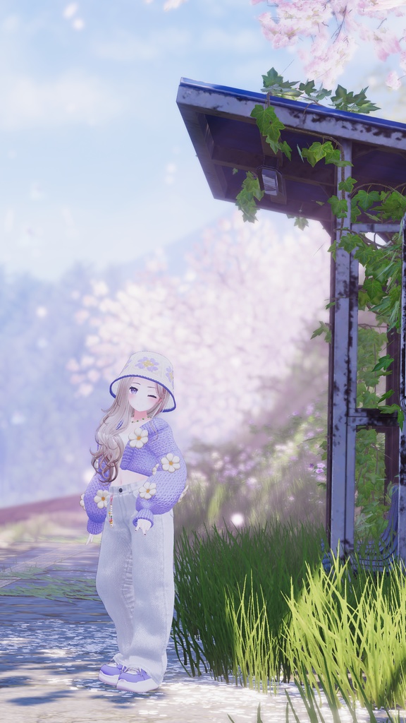 【VRC向け】Flower Knit【複数アバター対応】※1/6マリシア追加対応※