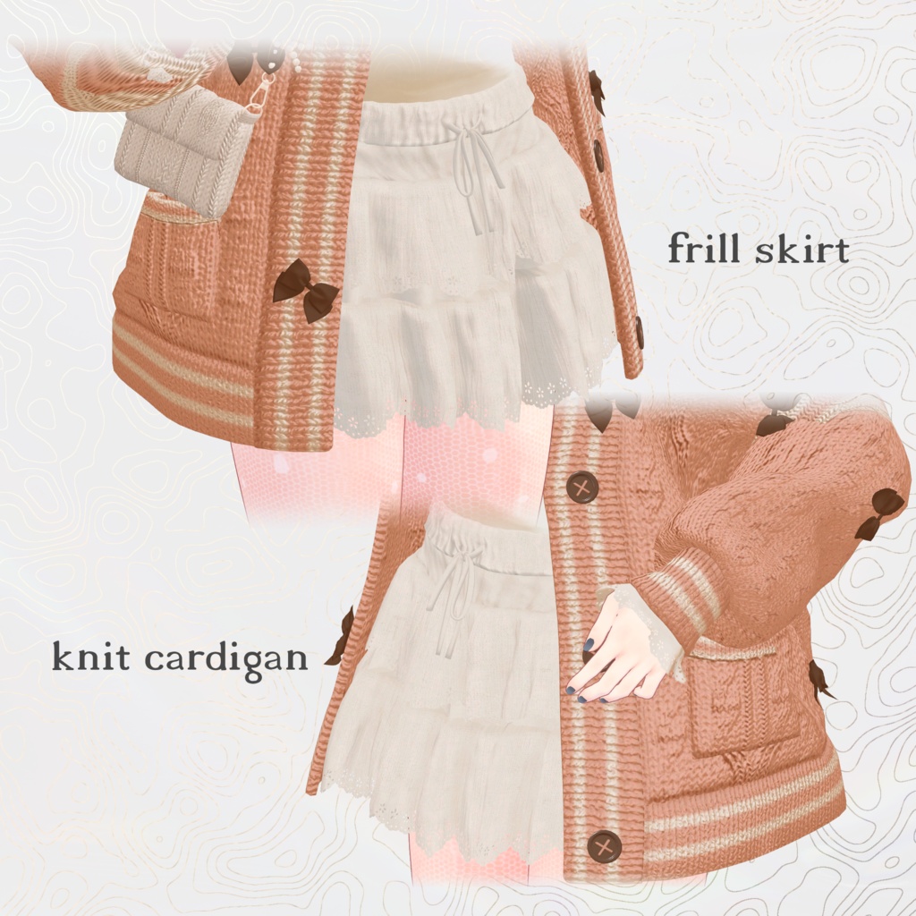 【VRC向け】Balletcore×Knit【複数アバター対応】※マヌカ追加対応