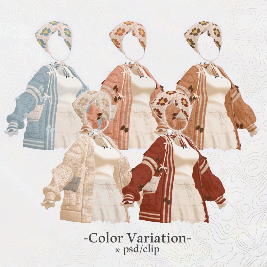 【VRC向け】Balletcore×Knit【複数アバター対応】※マヌカ追加対応