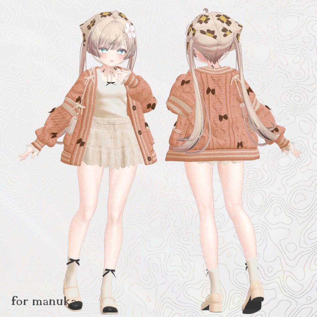 【VRC向け】Balletcore×Knit【複数アバター対応】※マヌカ追加対応