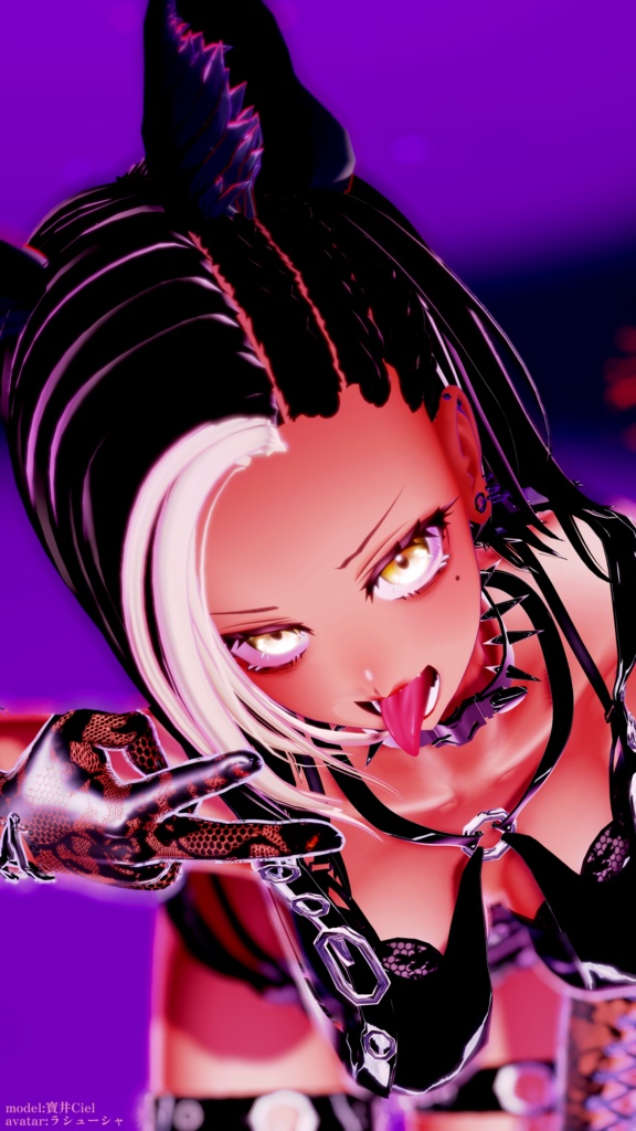 【VRC向け】POP CORNROW【複数アバター対応】