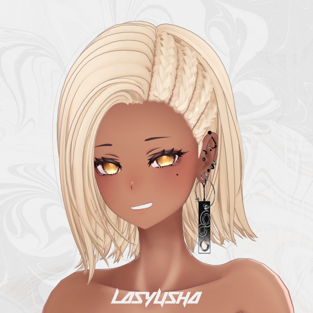 【VRC向け】POP CORNROW【複数アバター対応】