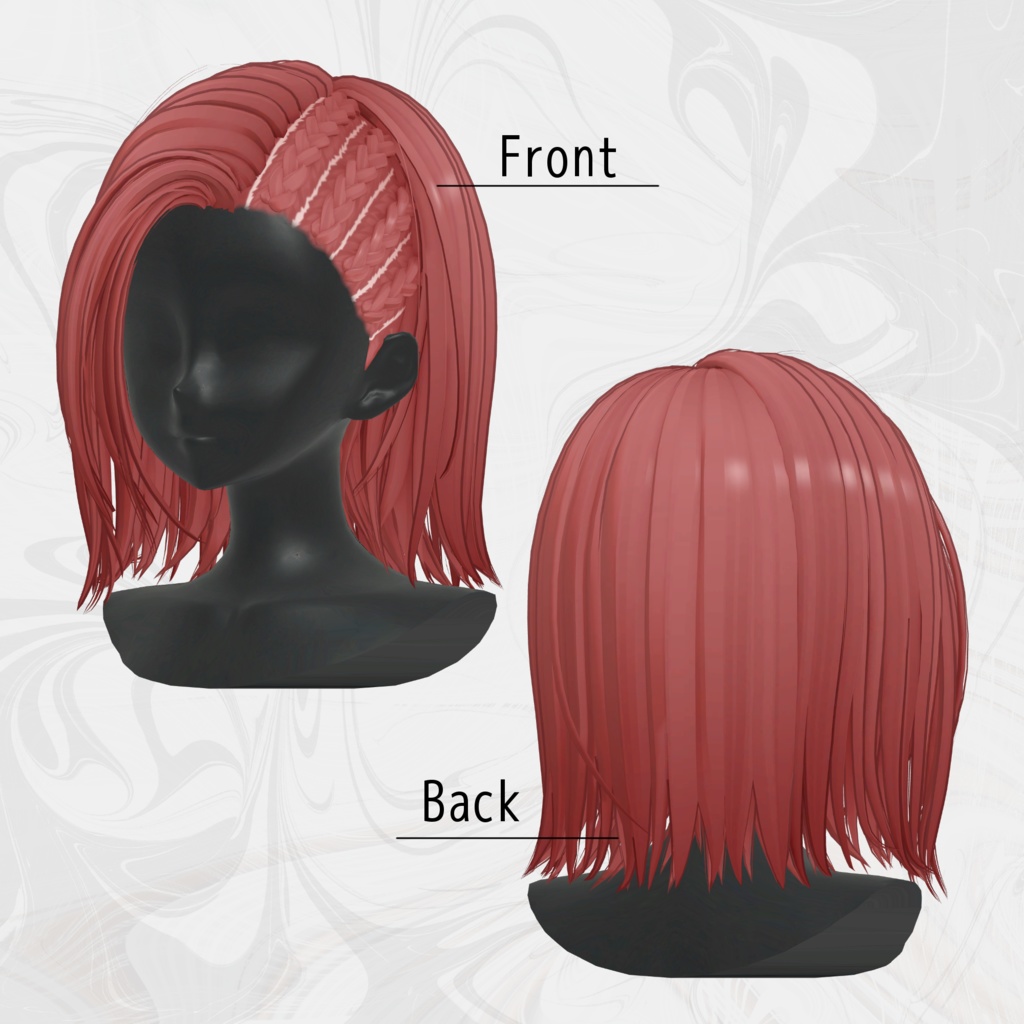 【VRC向け】POP CORNROW【複数アバター対応】