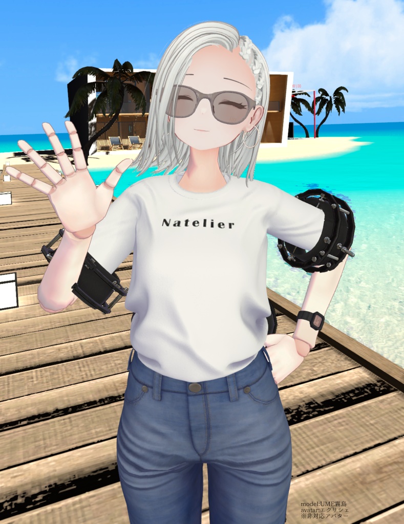 【VRC向け】POP CORNROW【複数アバター対応】