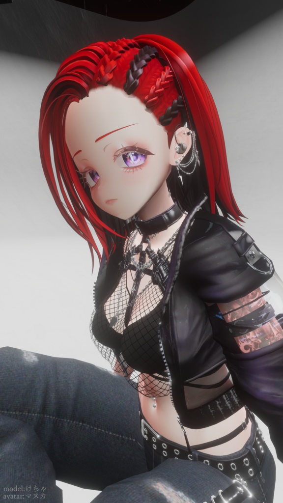 【VRC向け】POP CORNROW【複数アバター対応】