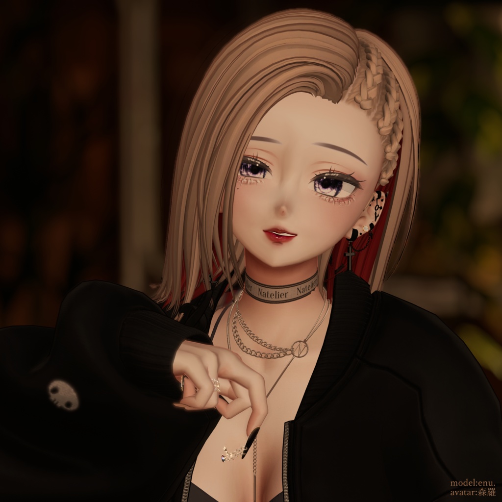 【VRC向け】POP CORNROW【複数アバター対応】