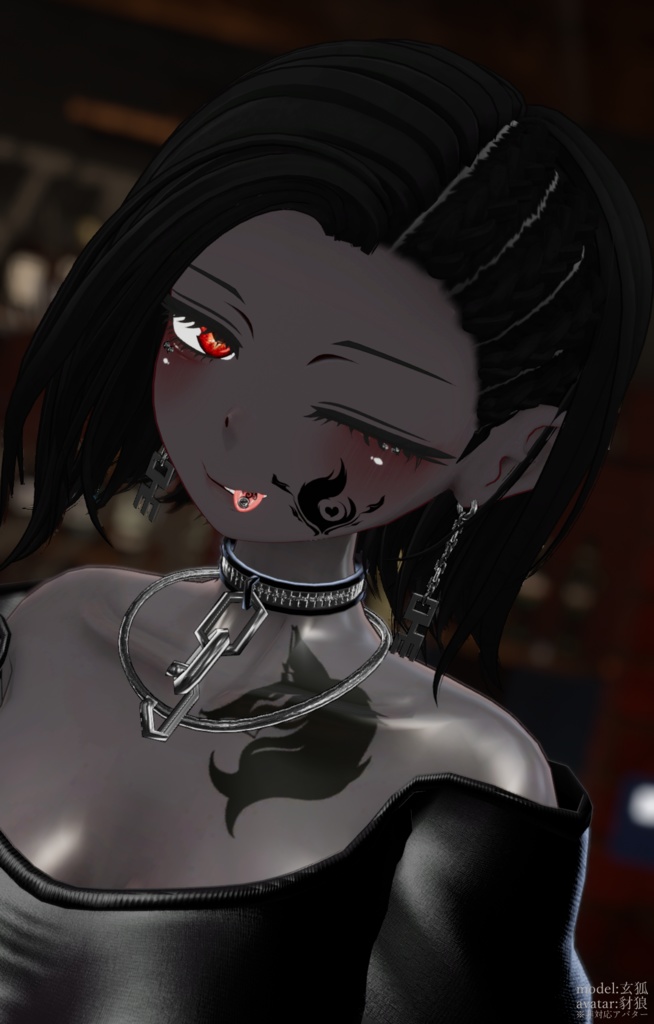 【VRC向け】POP CORNROW【複数アバター対応】