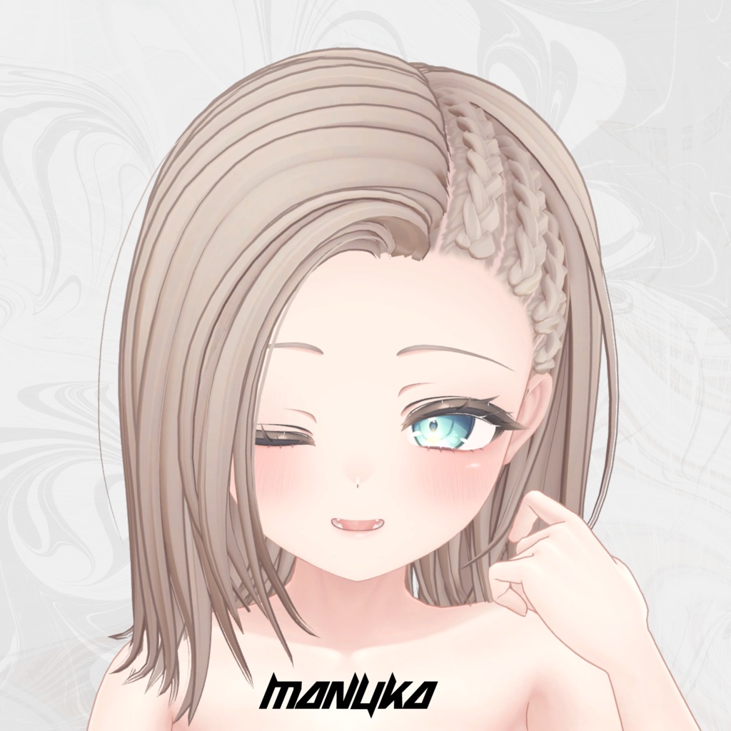 【VRC向け】POP CORNROW【複数アバター対応】