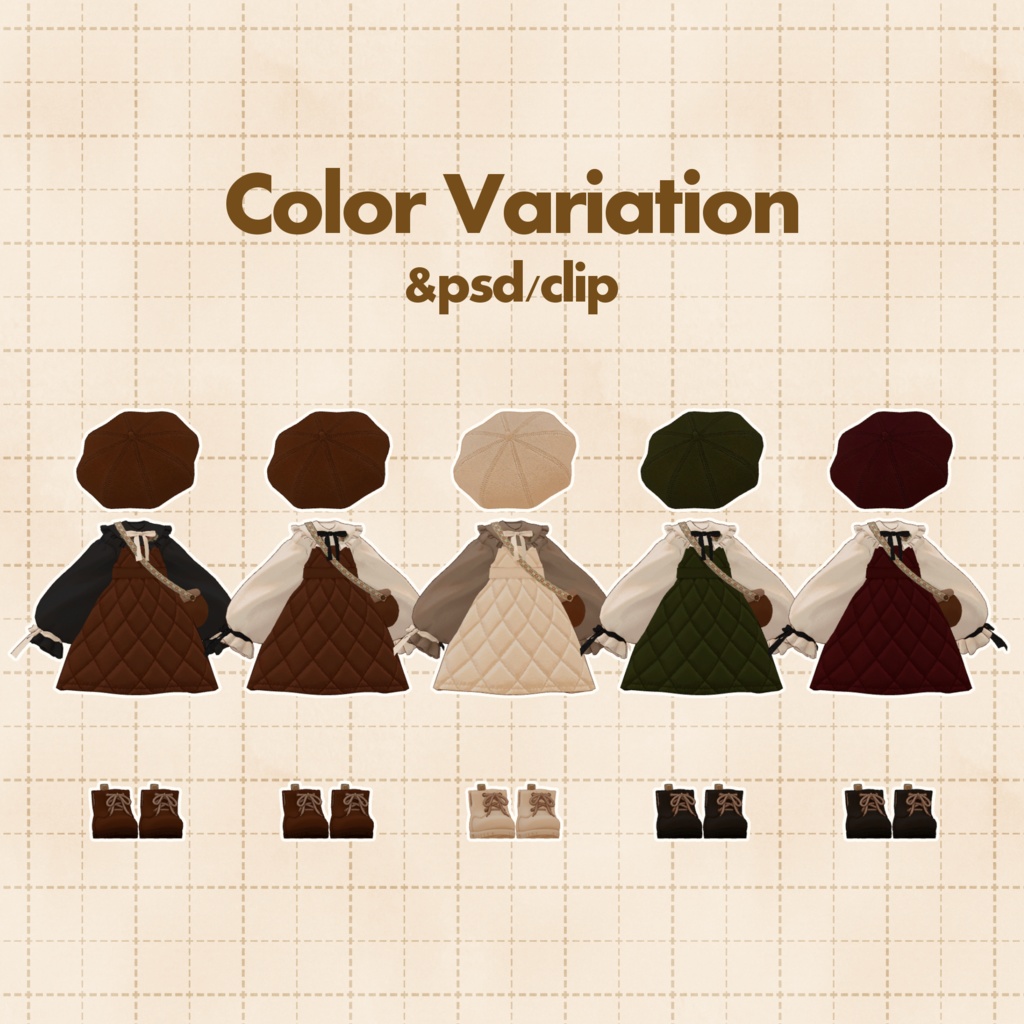 【VRC向け】Donguri Dress【まめふれんず対応】