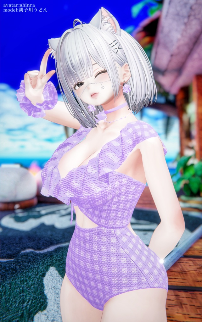 【VRC向け】Fuwari Swim【複数アバター対応】