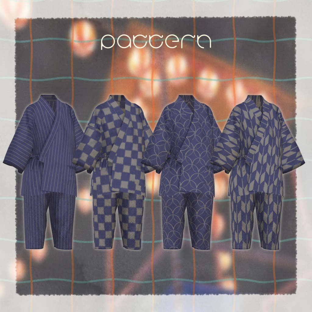 【VRC向け】yurari_jinbei【複数アバター対応】