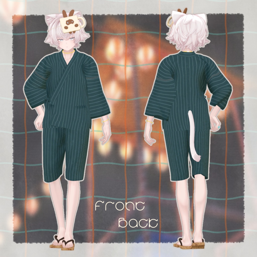 【VRC向け】yurari_jinbei【複数アバター対応】