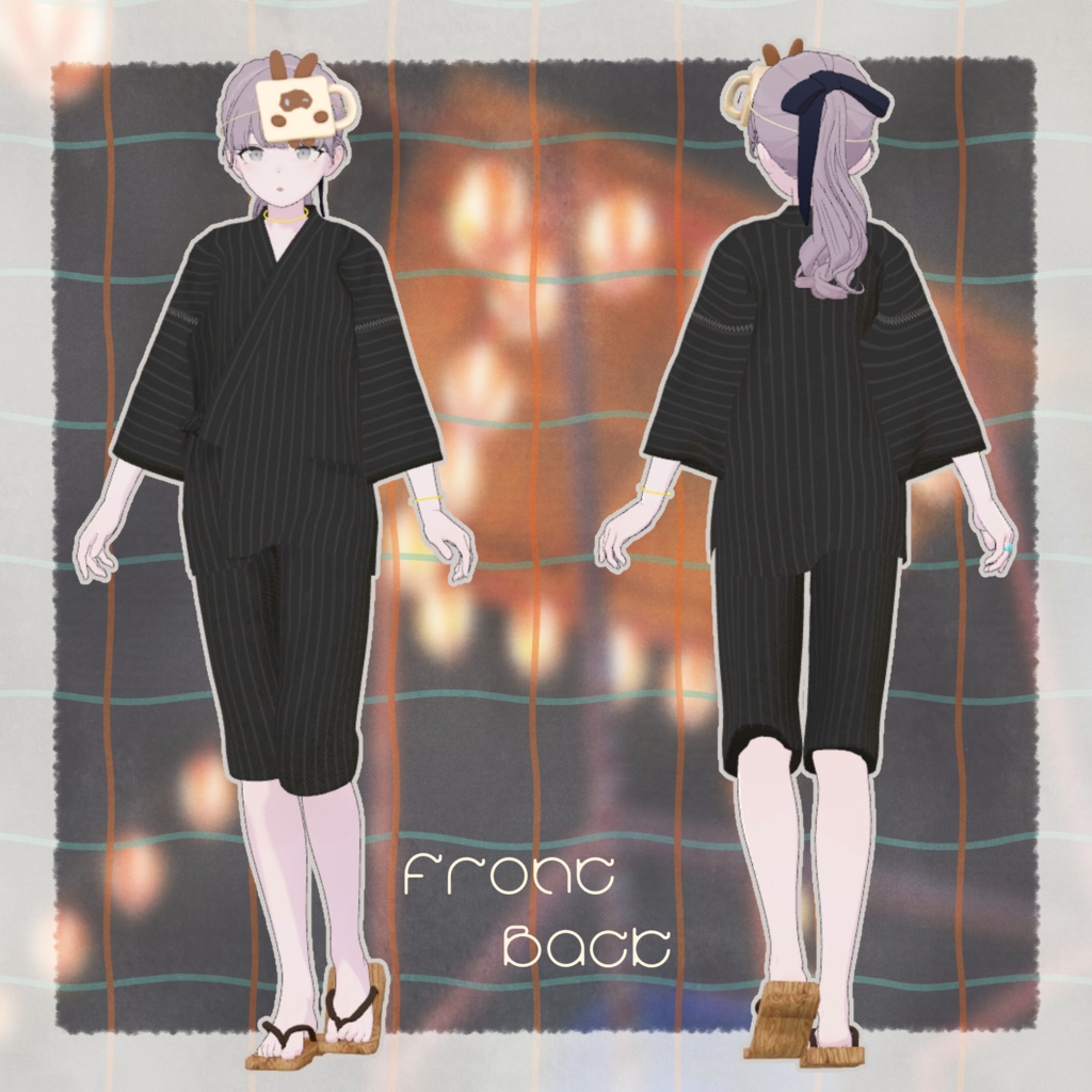 【VRC向け】yurari_jinbei【複数アバター対応】