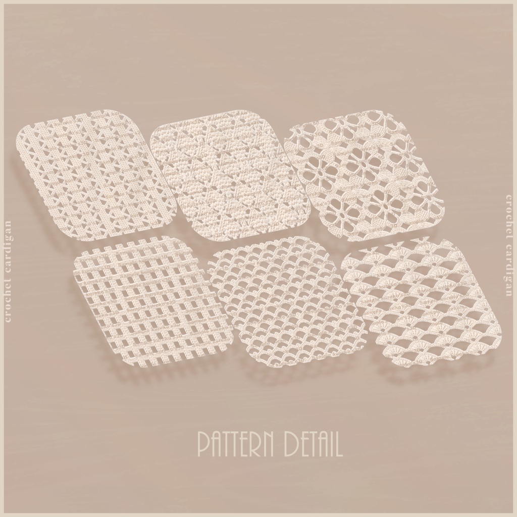 【VRC向け】Crochet cardigan【複数アバター対応】