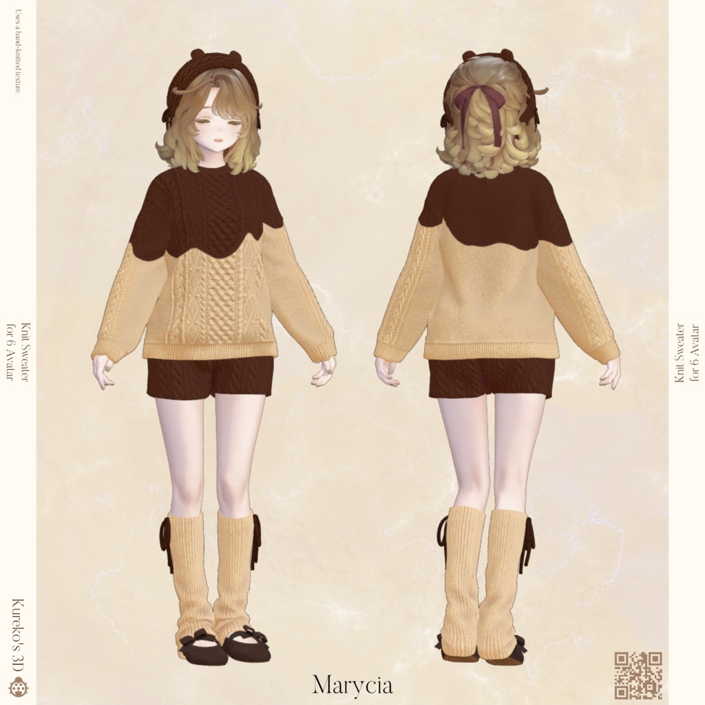【VRC向け】Knit Fondant.【複数アバター対応】