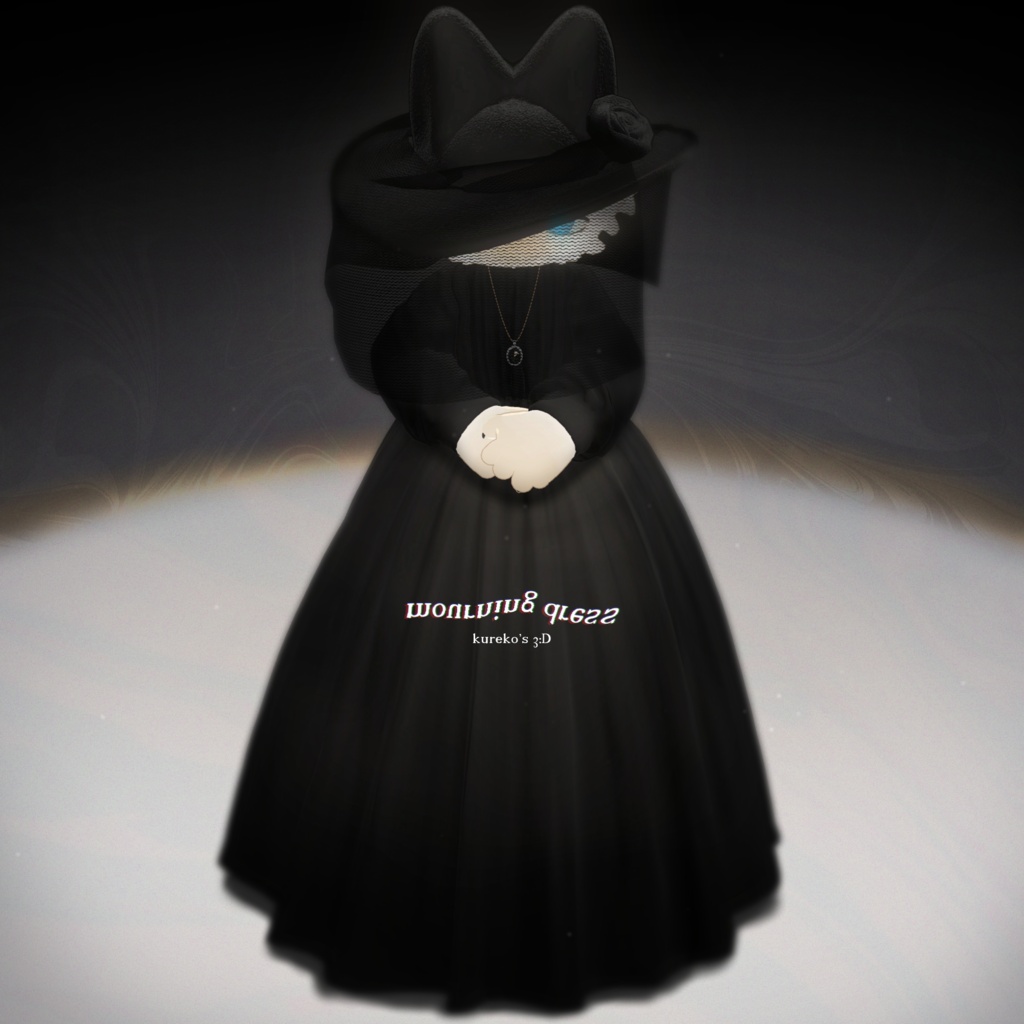 【VRChat向け】mourning dress【フィニシフ対応】