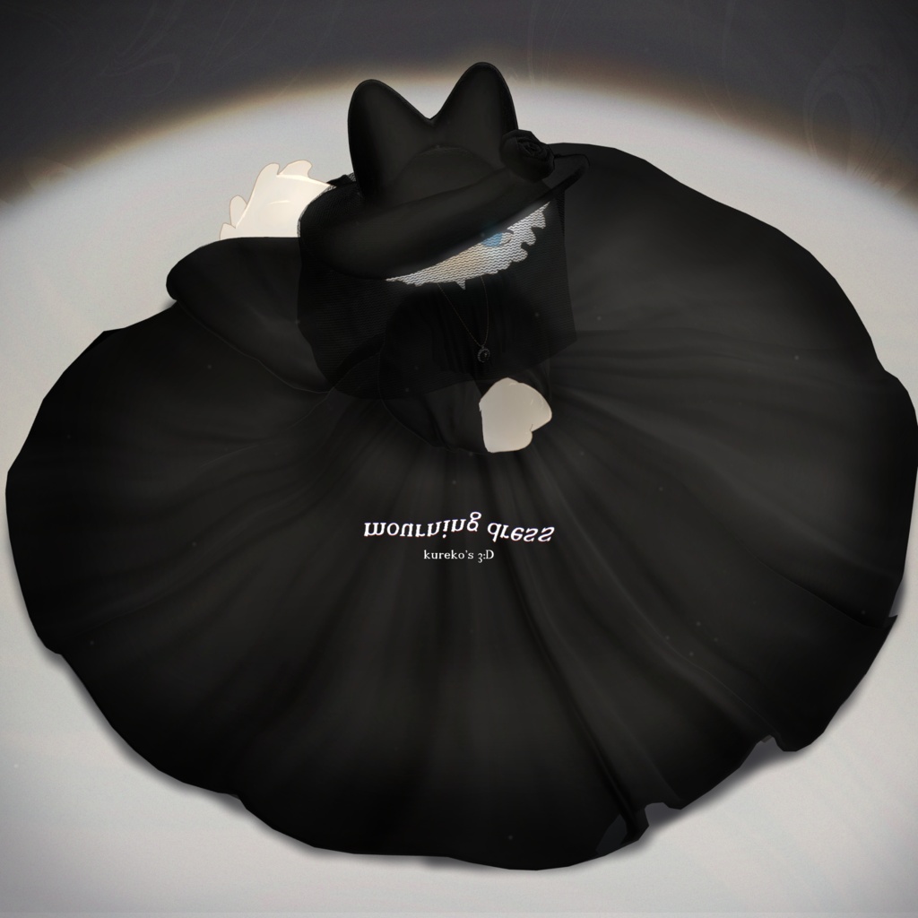 【VRChat向け】mourning dress【フィニシフ対応】