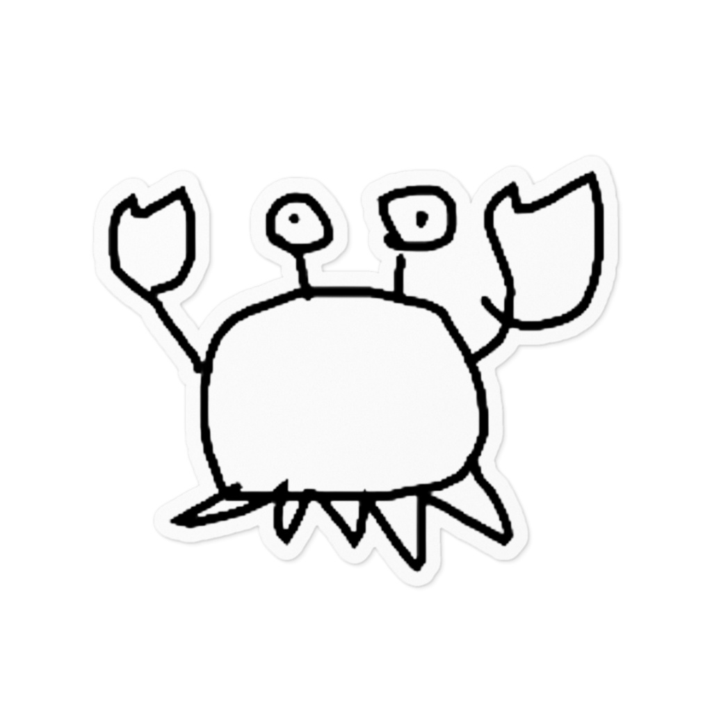 カニくんステッカー