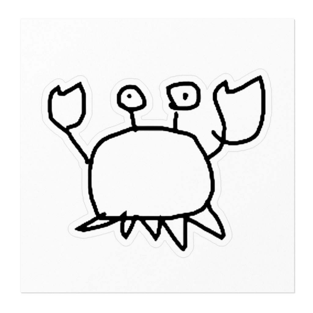 カニくんステッカー