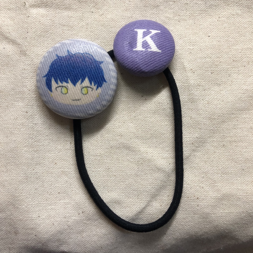 A3！くるみボタンヘアゴム 九門