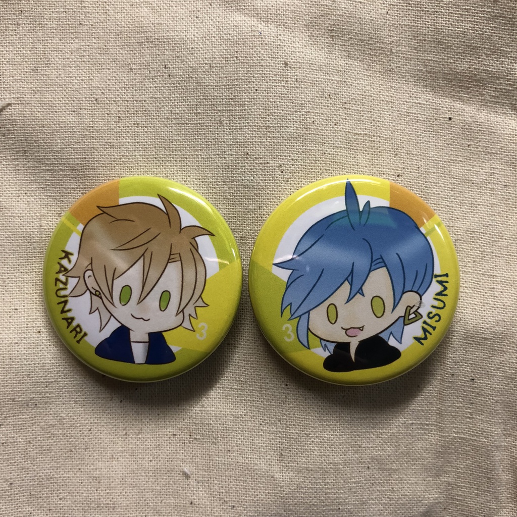 A3！Wスリーペアバッジ 三角&一成