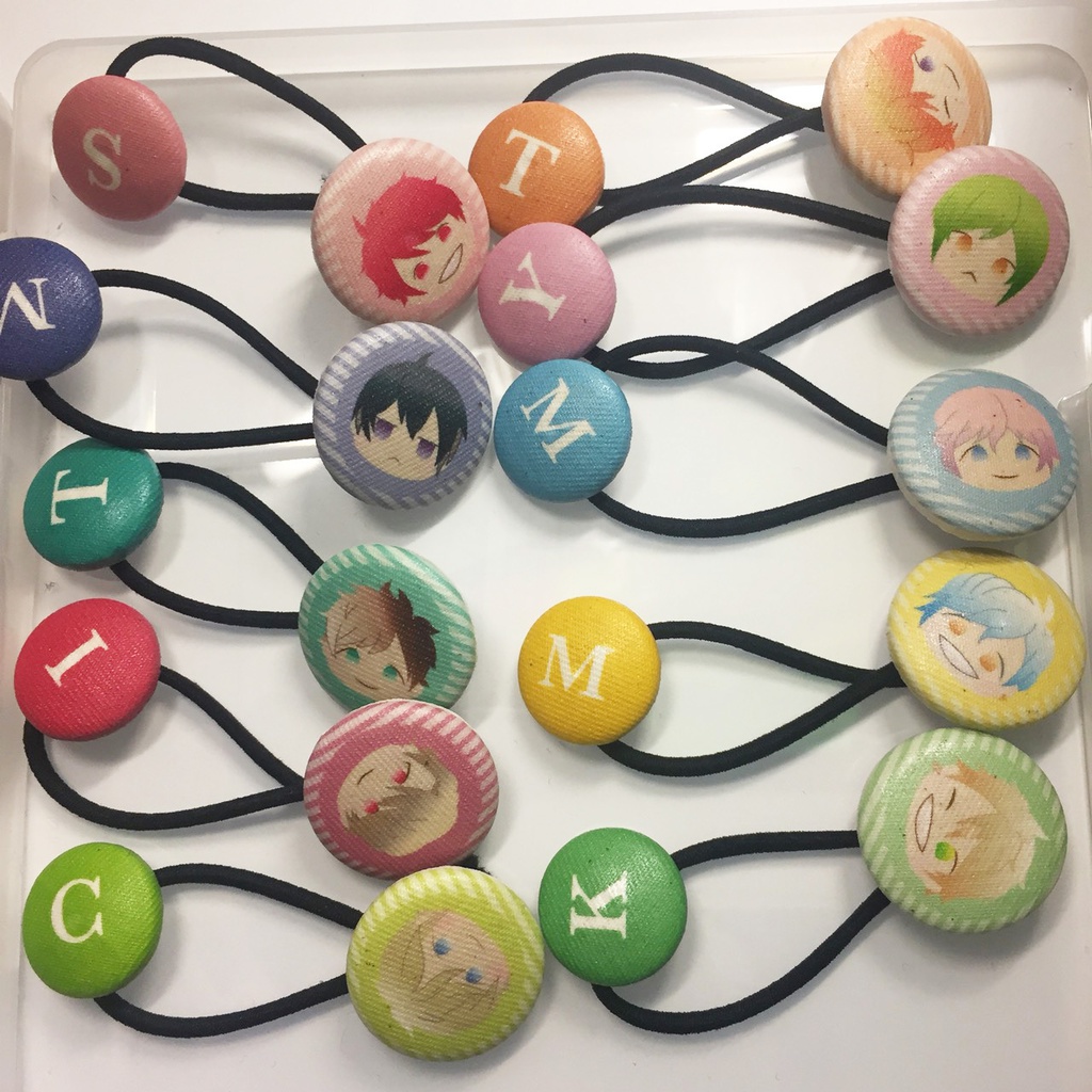 A3!くるみボタンヘアゴム 綴