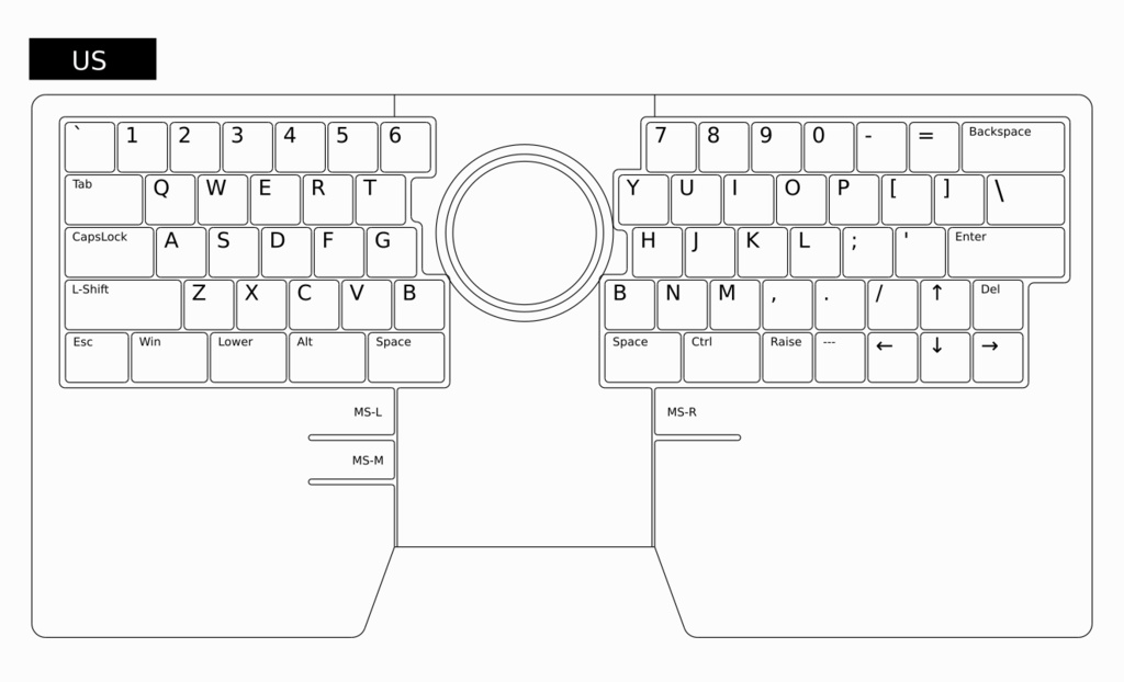 ino キーボードキット (US配列)