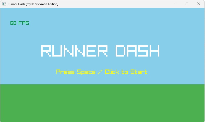 【自己責任/※保管庫】 Stickman Runner Dash (C++超軽量ネイティブ版)　【winform版+JavaScrip版+apk(アンドロイド←GoogleのOS).exe版】