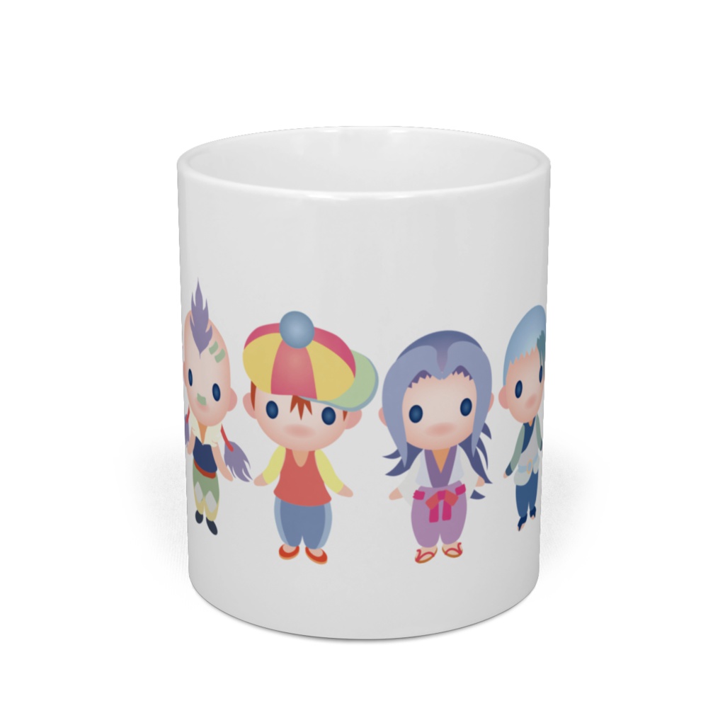 ちみキャラ六人衆マグカップ(文字無しver)