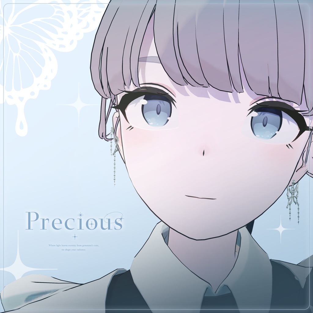 【Lapwing対応】PaleWingEarring【VRChat向けアクセサリー】