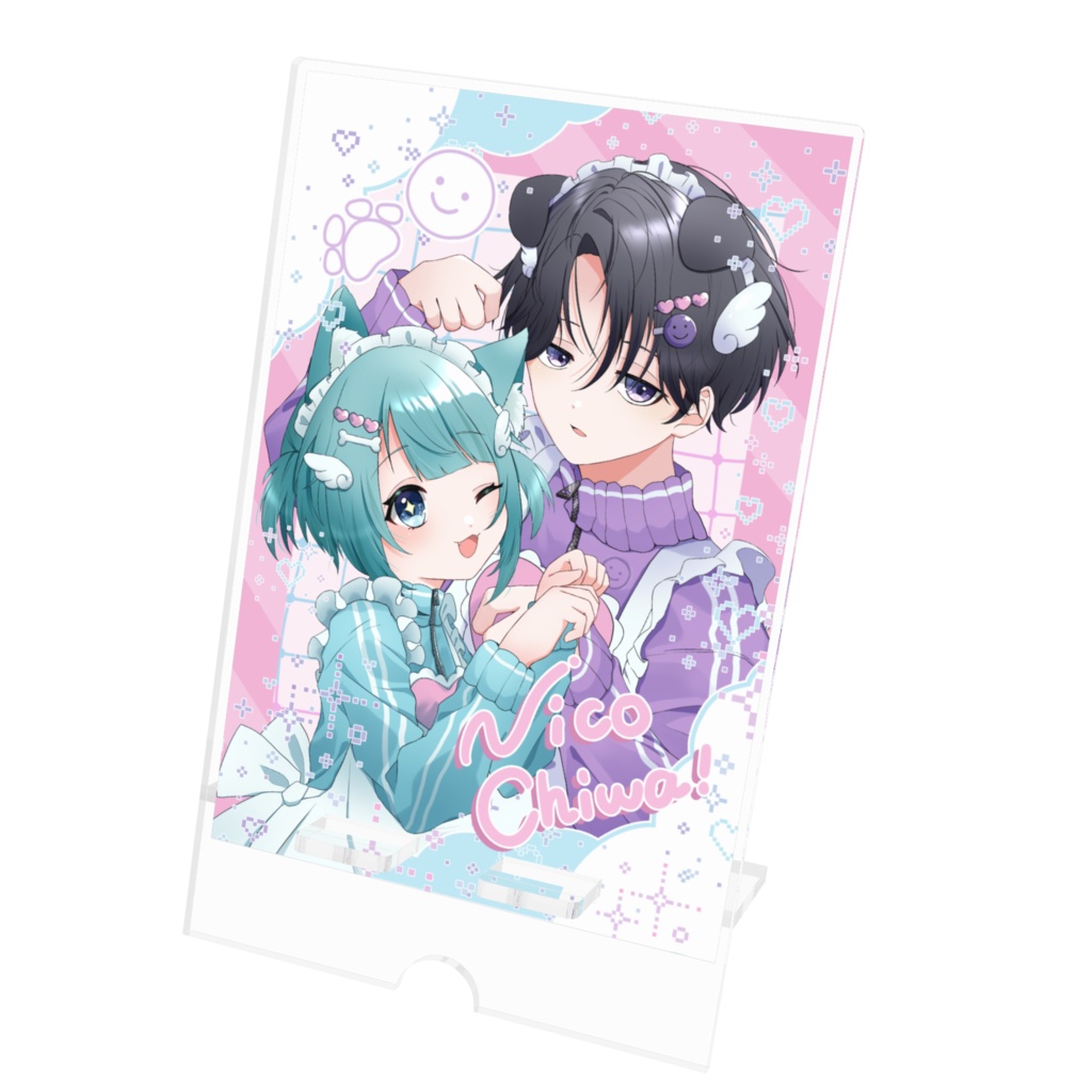 にこちわアクリルスマホスタンド