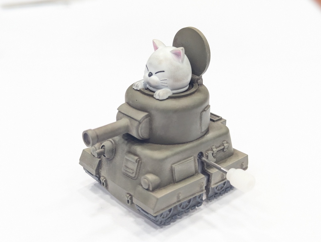 ゼンマイ走行　ねこねこ戦車