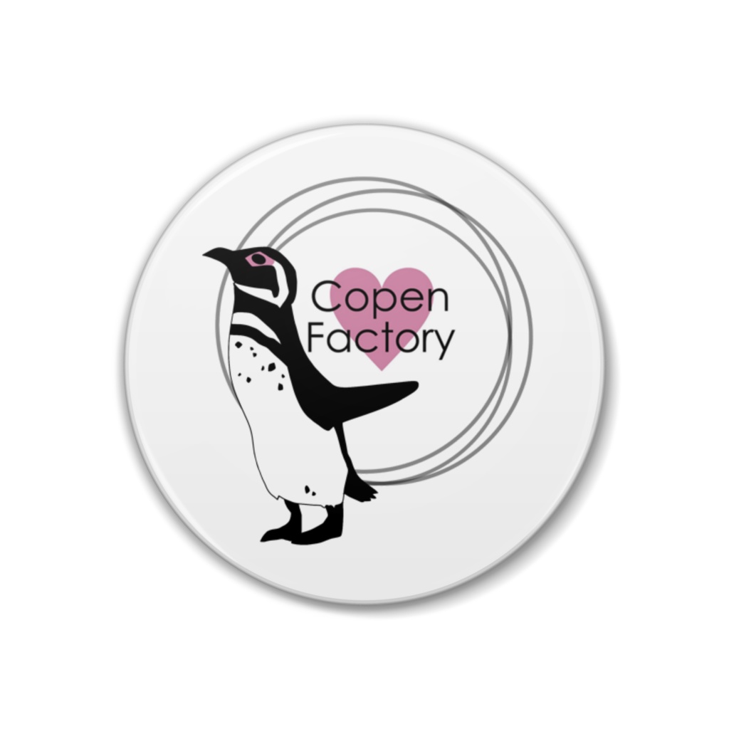 Copen Factory 缶バッジ（ペンギンB）