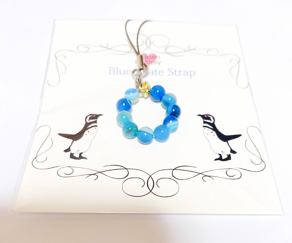 【初販】ブルーアゲートストラップ