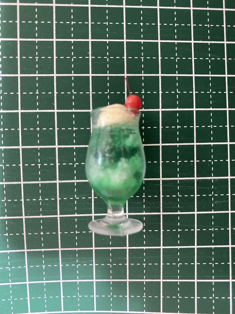 🌈RaindropRainbow×Copen Factory🐧 ハンドメイドコラボ品・ミニチュア クリームソーダ