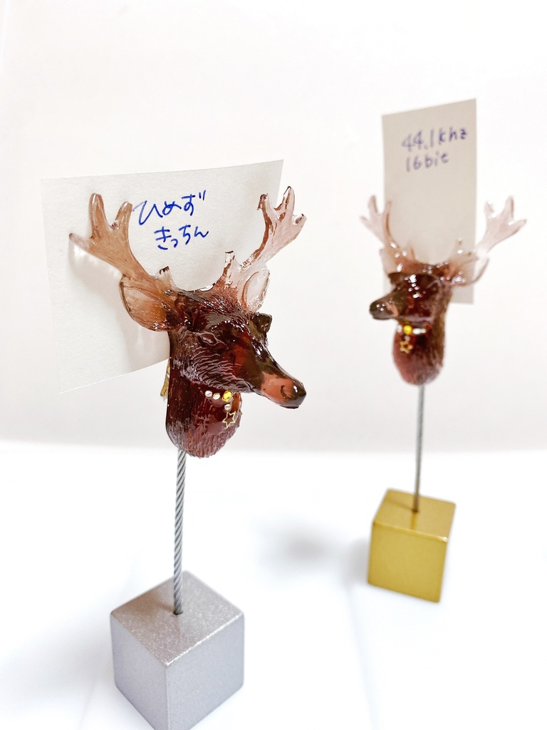 トナカイのメモクリップ