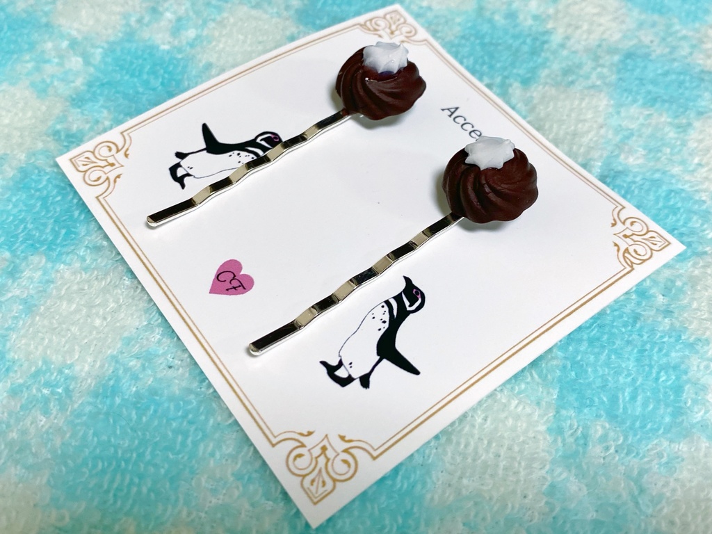チョコとホイップクリームのピン