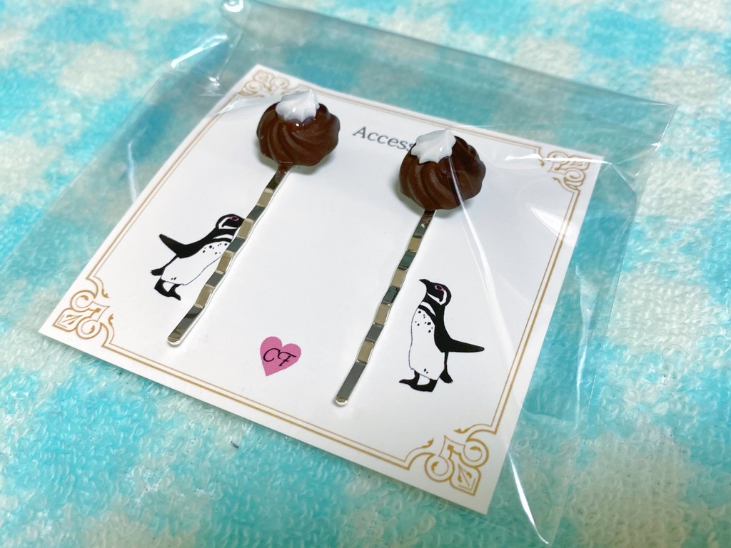 チョコとホイップクリームのピン