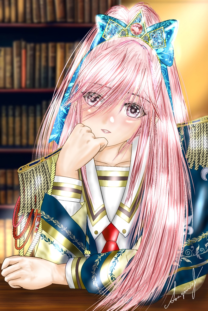 【イラストプリント A4】シェリル・ホーリーウェル魔導学院生