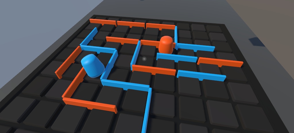 【VRChatワールド用 ボドゲ】コリドール 2人用 (Udon簡易ギミック)